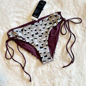 NWT Tavik Bebe Hearts Full Coverage Bikini Bottom  - Extra Small